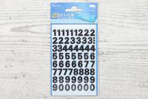 Weatherproof black number labels - Item no. 9206